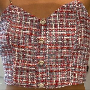 NWT Zara Tweed Top